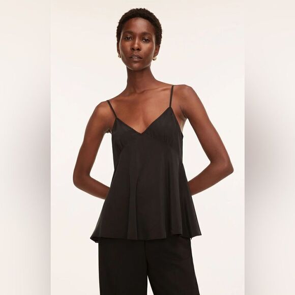 Rebecca Taylor | NWT | Women's Black Essential Silk Cami Size 14 - Picture 1 of 7